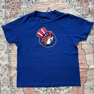 Buc-ee’s “Freedom Ringing” Royal Blue 4th of July Tee Shirt - Youth Small